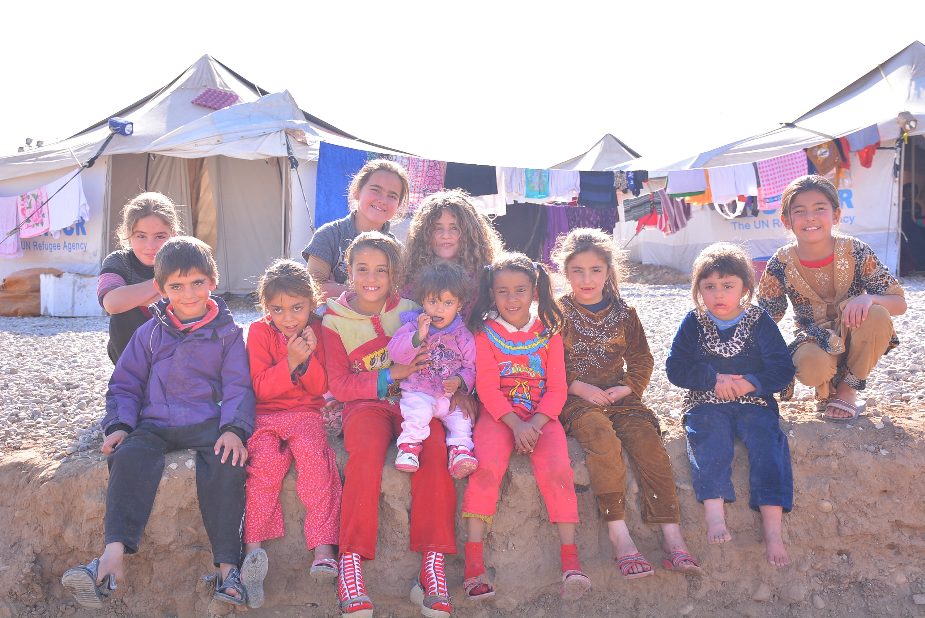 Iraqi IDP children in the Dibaga Camp, southwest of Erbil Province, Kurdistan Region. (Photo: Fryad Nanakali)